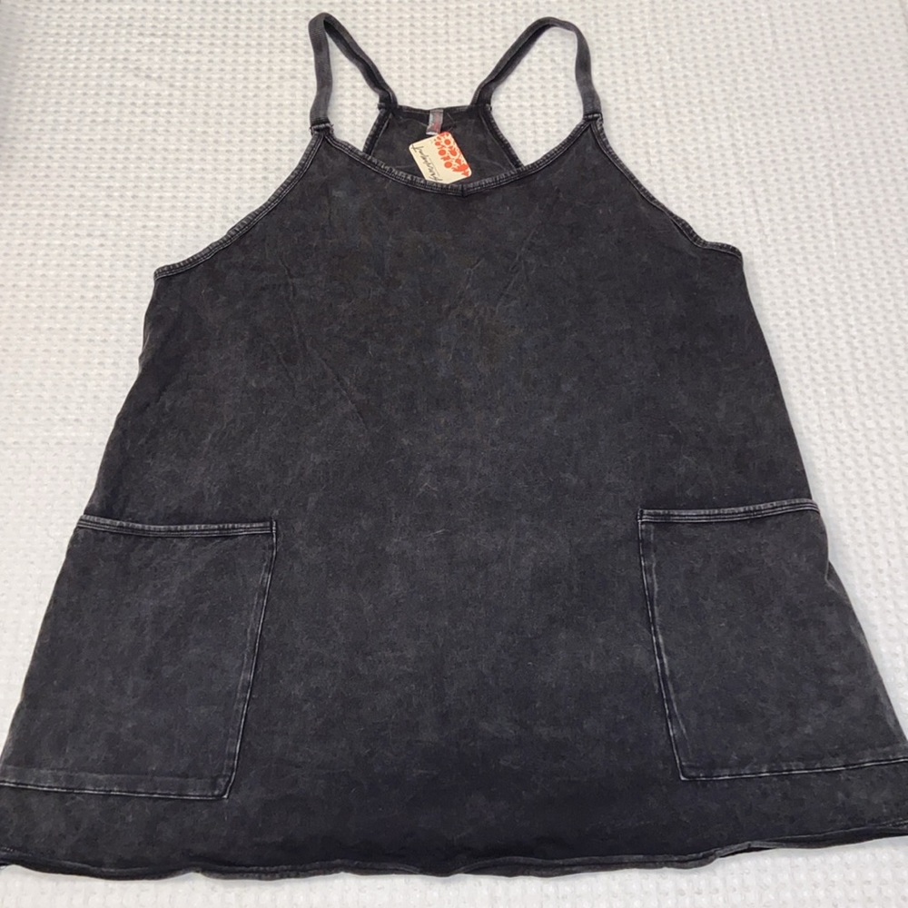 Free People Black Sleeveless Romper